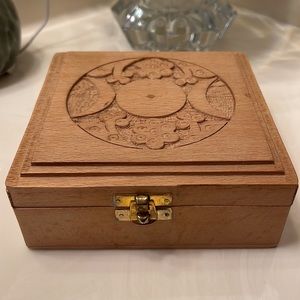 🌙 Carved Wooden Box